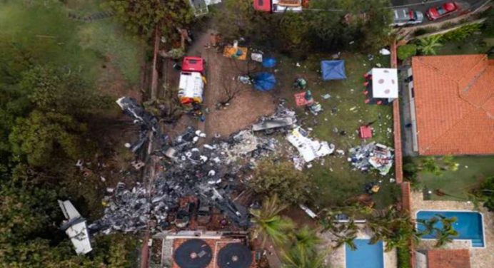 Tres venezolanos entre las 62 víctimas del accidente aéreo en Brasil