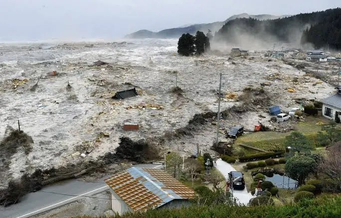 Tsunami en costas de Japón