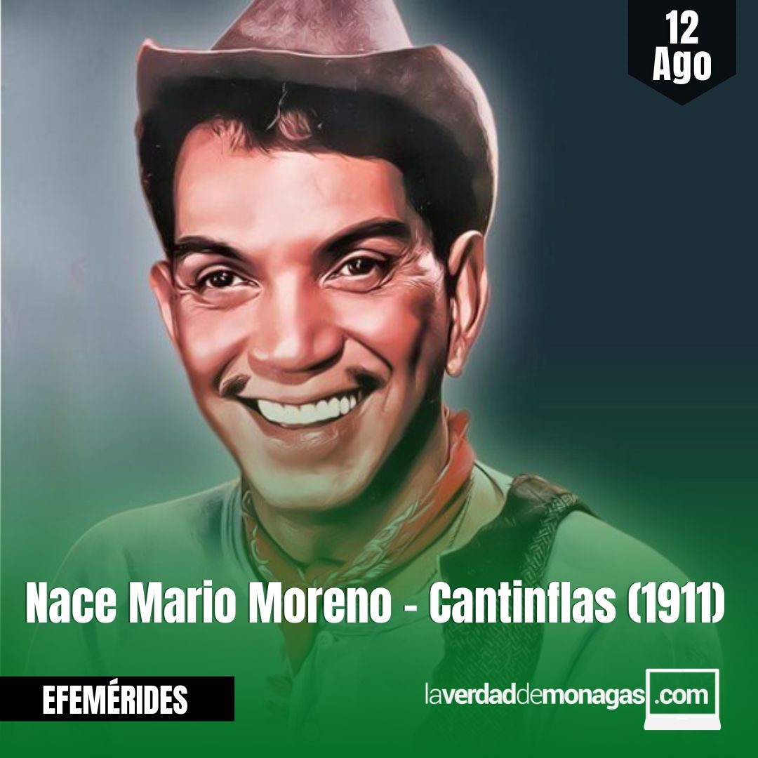 Un día como hoy en 1911 nace Mario Moreno "Cantinflas"