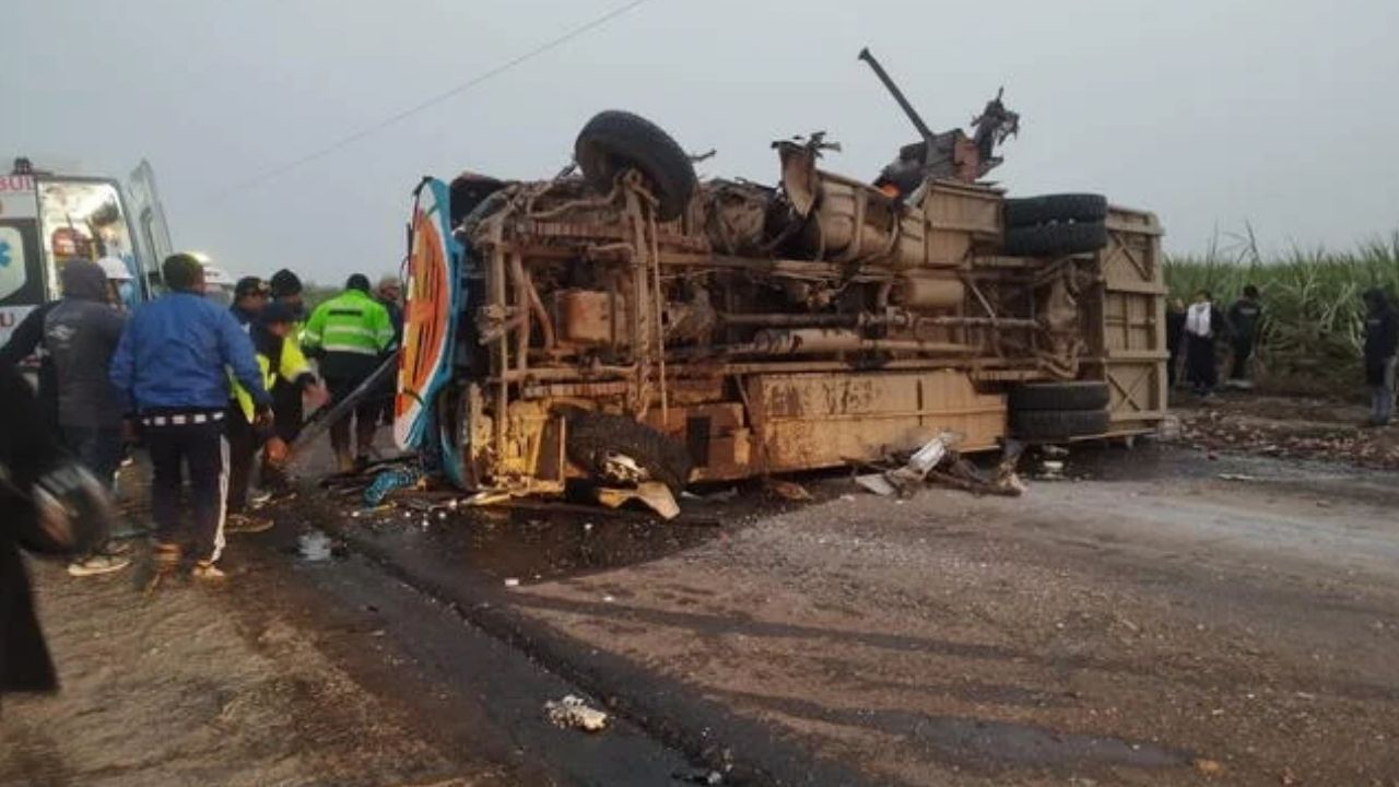 Accidente de autobús en Perú deja cinco muertos y 28 heridos