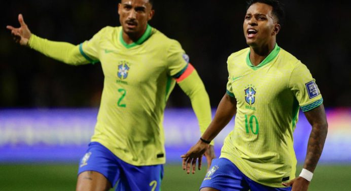 Brasil derrotó a Ecuador por la mínima con gol de Rodrygo