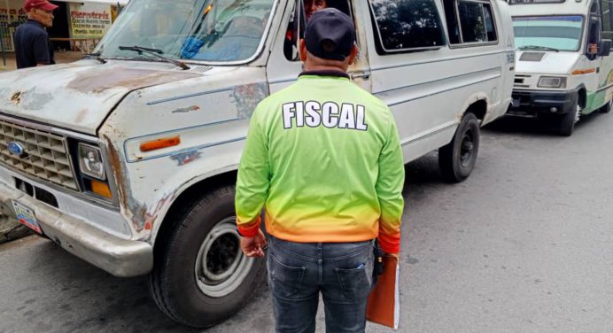 Desplegado operativo de fiscalización del sector transporte