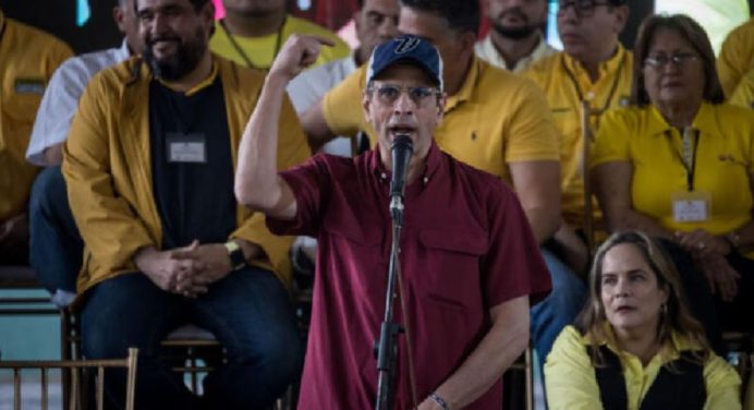 Henrique Capriles se retiró de la junta directiva de Primero Justicia