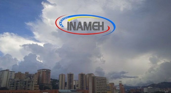 Inameh reporta cielo nublado y lluvias en estas regiones del país