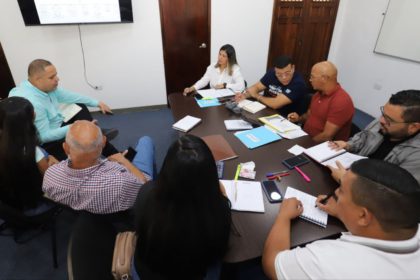 Los integrantes de la comisión organizadora en Monagas de los Juegos Deportivos Nacionales Juveniles Oriente 2024 realizan mesa de trabajo