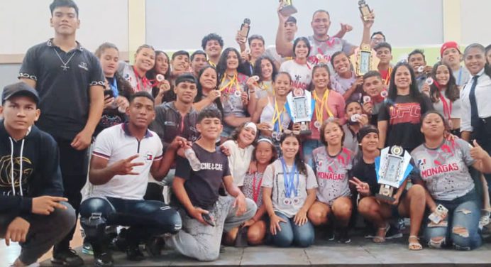 Monagas campeón nacional de pesas en las categorías sub15 y sub17