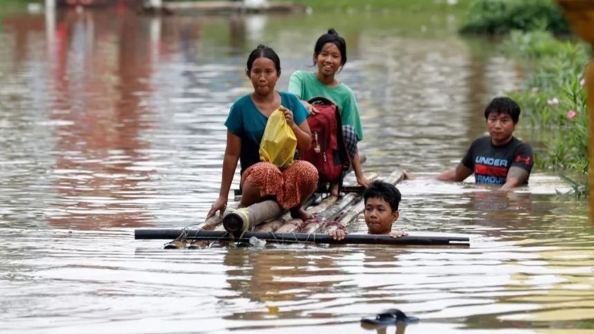 Inundaciones en Birmania