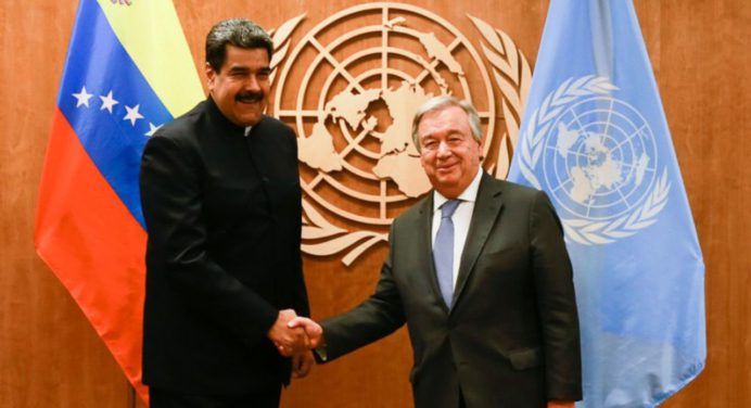 Secretario de la ONU conversó con Maduro para abordar la situación venezolana