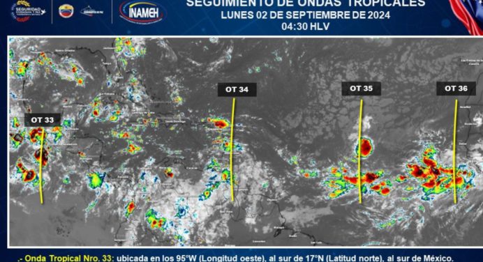 Siguen las lluvias en estos estados del país este 2 de septiembre