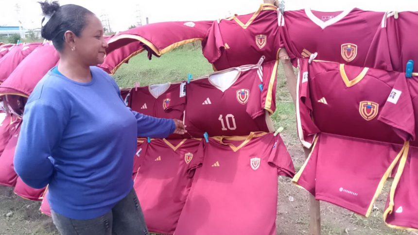 vendedores de camisas de la Vinotinto