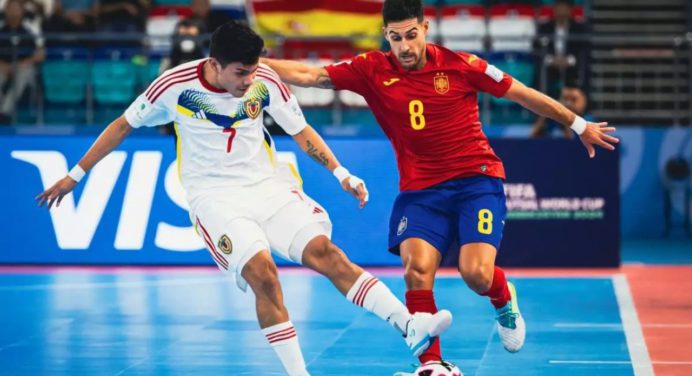 Venezuela clasifica a los Cuartos de Final del Mundial de Futsal tras vencer a España