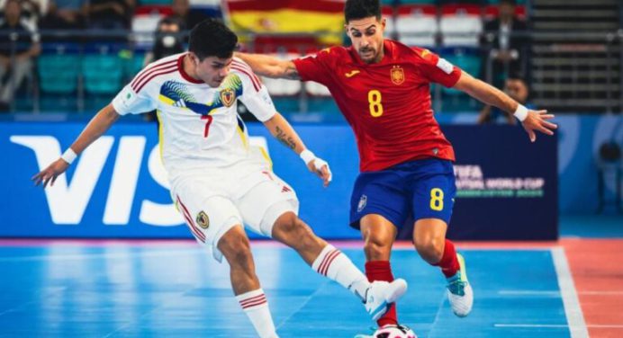 Venezuela eliminó a España y pasó a cuartos de final por vez primera en Mundial de Futsal