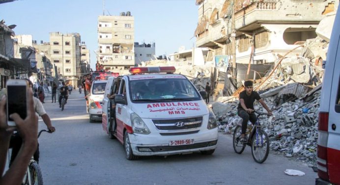 Asedio israelí obliga la suspensión los servicios médicos de emergencia en el norte de Gaza