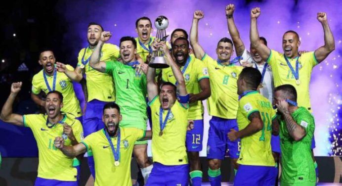 Brasil se proclamó por sexta vez campeón mundial en Fútbol sala