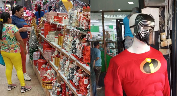 Comercios de Maturín están entre Halloween y Navidad