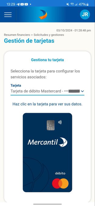 tarjeta de débito sin contacto