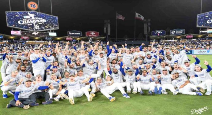 Dodgers de Los Ángeles campeones de la Liga Nacional y pasan a la Serie Mundial