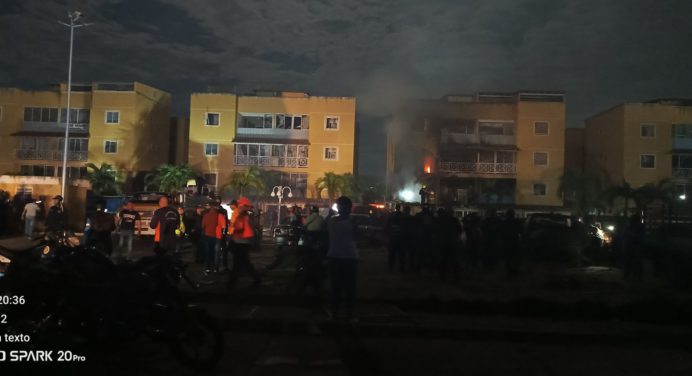 Explosión por fuga de gas en apartamento de Guanta