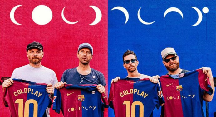 FC Barcelona lucirá la imagen de la banda Coldplay en su camiseta para «El Clásico»