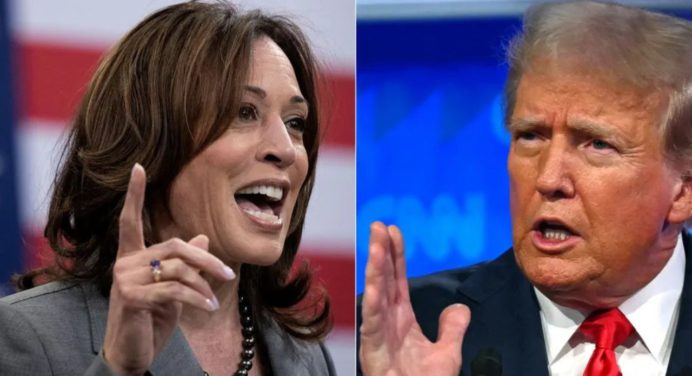 Harris aventaja a Trump entre votantes latinos