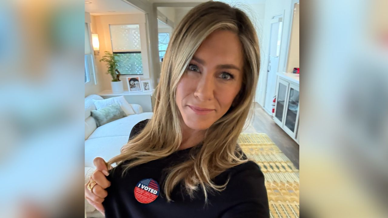 Jennifer Aniston revela su voto en las elecciones presidenciales de EE.UU.