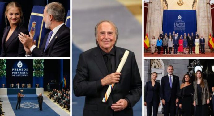 Joan Manuel Serrat recibió el Premio Princesa de Asturias