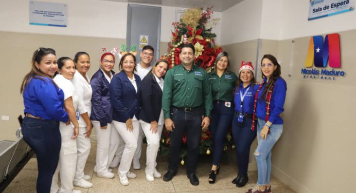 Encendieron la Navidad en el hospital Manuel Núñez Tovar