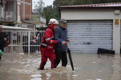 Ríos desbordados en Italia