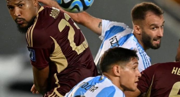 Vinotinto hizo respetar la casa y sacó valioso empate ante Argentina