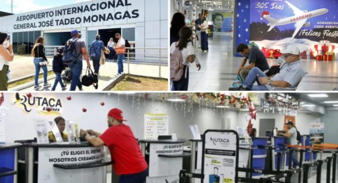 2 mil pasajeros se movilizan semanalmente por el aeropuerto José Tadeo Monagas