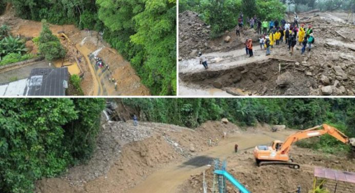 6 municipios del estado Trujillo afectados por fuertes lluvias