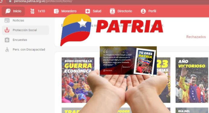 BONO «Tú eres PATRIA» 2024 te suma este monto a tu cuenta: Cobra ¡Hoy!