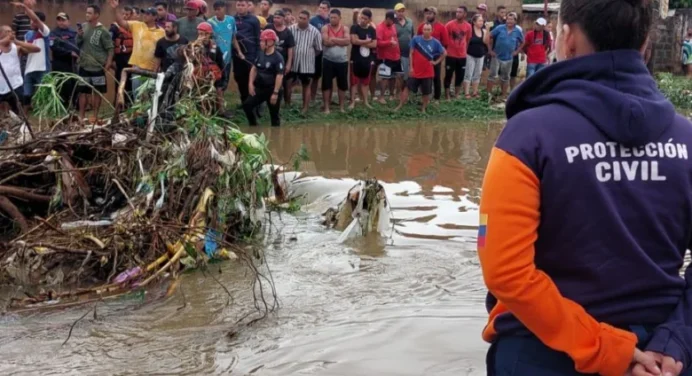 Cañada arrastró a joven de 18 años tras lluvias este 23-N