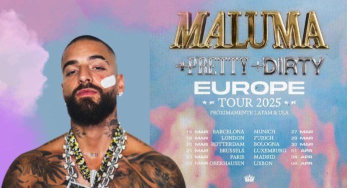 Cantante Maluma se va de gira por Europa