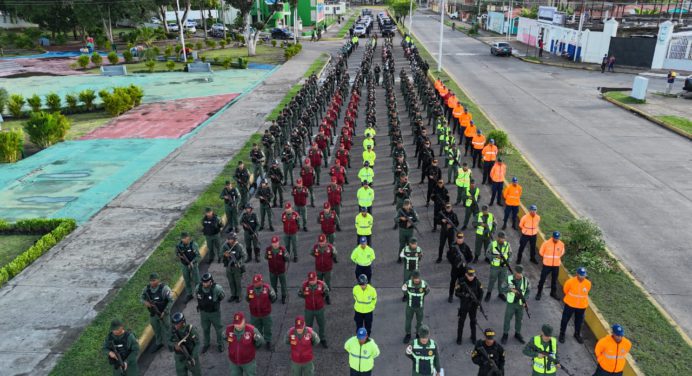 Con más de 250 efectivos militares y policiales despliegan dispositivo de seguridad