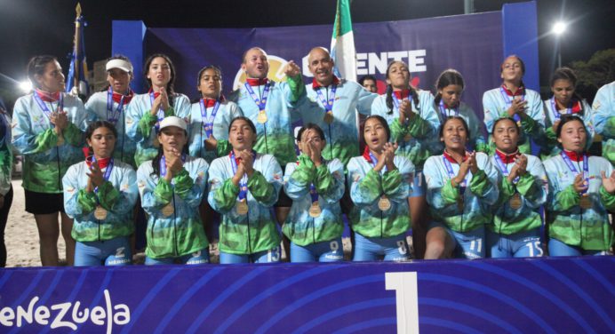 Mérida y Miranda ganaron el oro del kickingball en los Juegos Oriente 2024