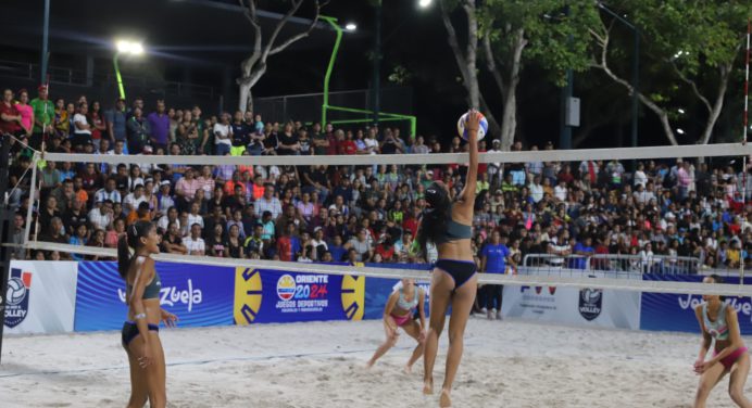 Monagas avanzó a cuartos de final del voleibol de arena en los Juegos Oriente 2024