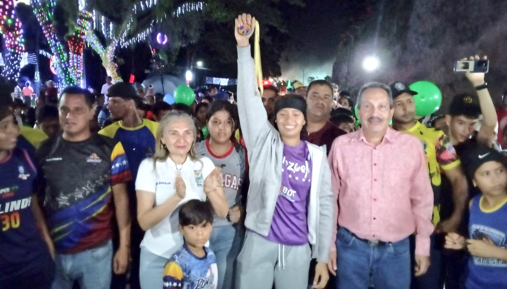 Municipio Acosta recibió a su campeona, la atleta Alvanys Díaz