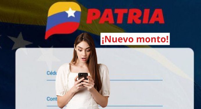 ¿Nuevo monto de este BONO PATRIA? Activo desde HOY