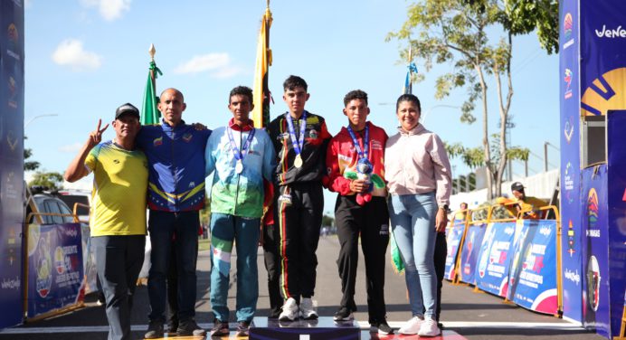 Táchira también se llevó el oro en el ciclismo de ruta masculino