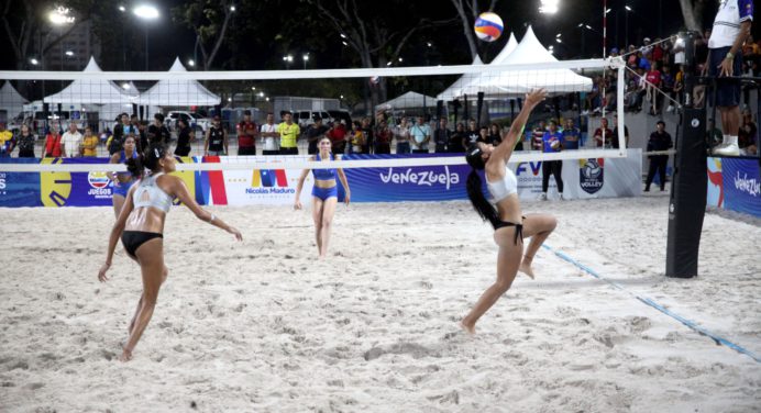 Victoria contundente de Monagas en el voleibol de playa femenino