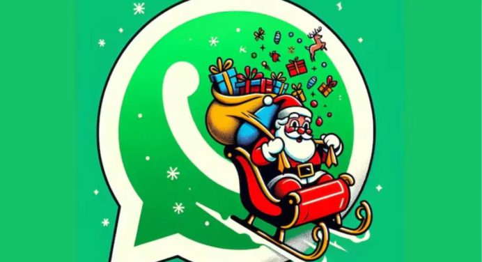 Cómo activar el “modo Papá Noel” en WhatsApp