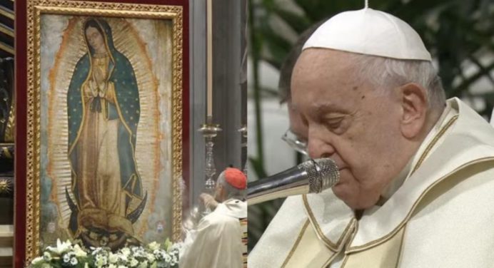 El Papa critica el uso ideológico de la Virgen de Guadalupe para fines personales