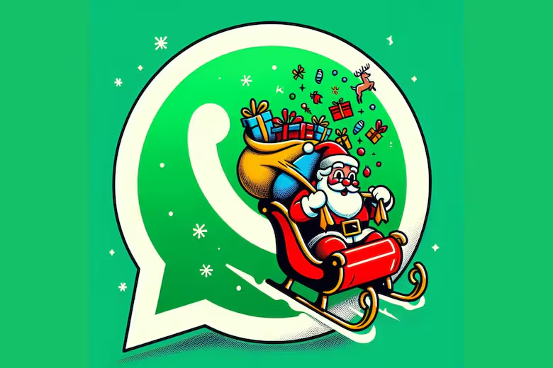 Cómo activar el “modo Papá Noel” en WhatsApp