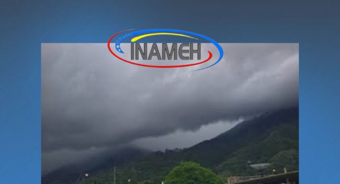 Inameh: Nubosidad parcial y lluvias variables este 11-DIC