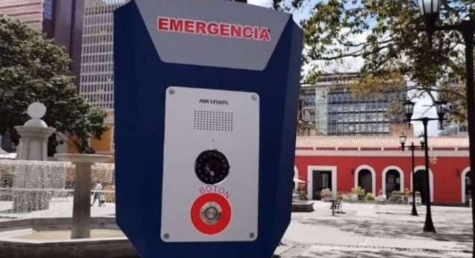 Instalan modernos botones de pánico para emergencias en Caracas