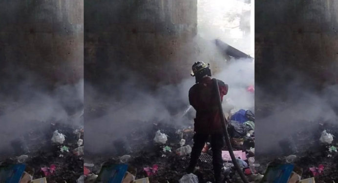 Murió una persona tras incendio en vertedero de basura en Caracas