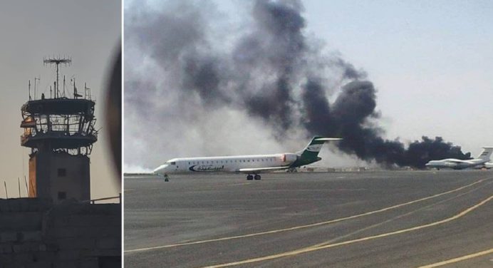 Reportan ataque aéreo en el aeropuerto donde estaba el jefe de la OMS