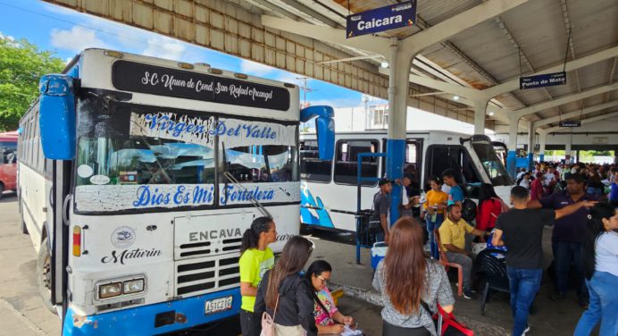 San Antonio y Caripe los destinos más solicitados en el Terminal de Maturín