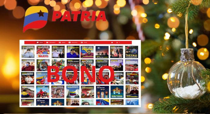 Sigue la navidad en PATRIA con este BONO activo hasta este 18-DIC